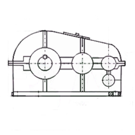 Редуктор цилиндрический трехступенчатый ЦТ-1450, 1615 